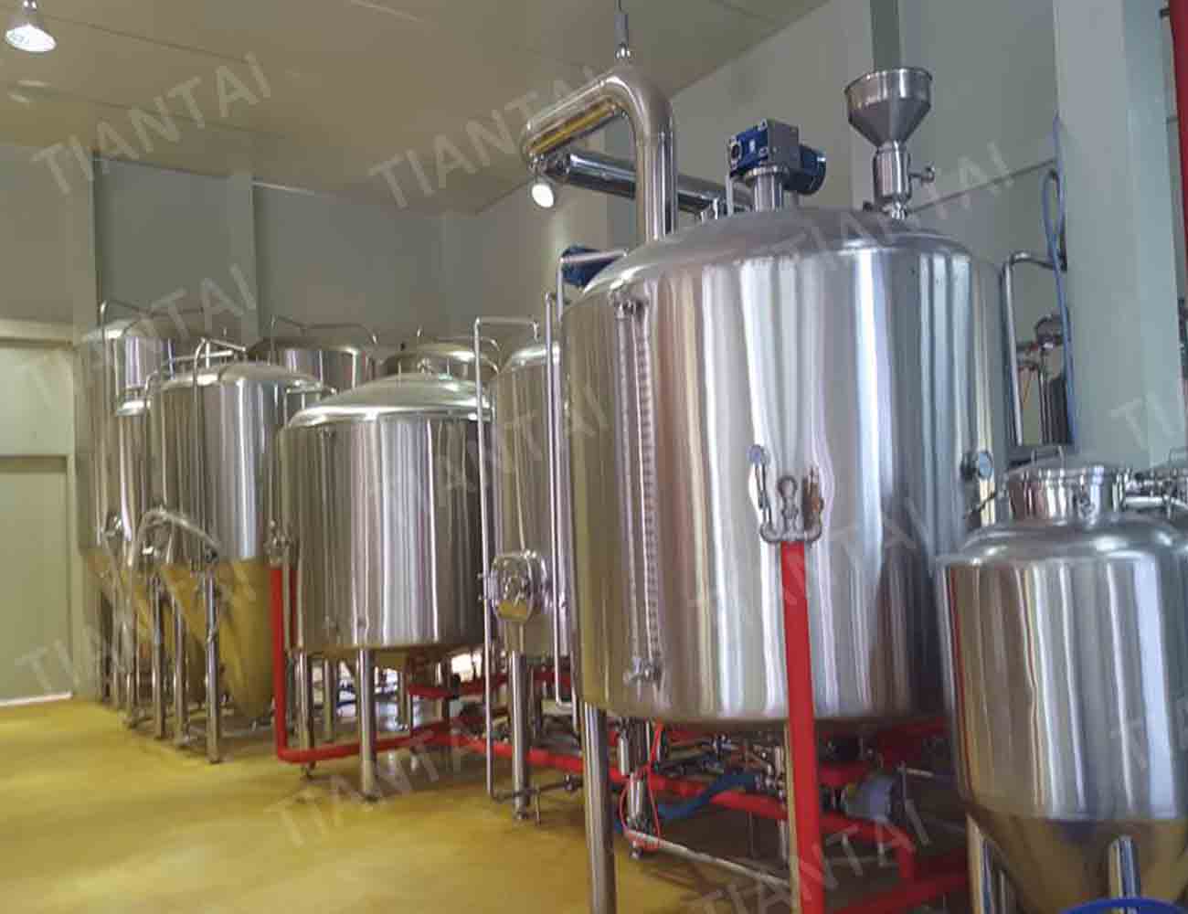 3000liter brewery system install and commissioning 