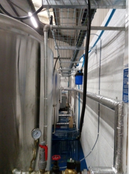 brewhouse steam pipes installation in uk
