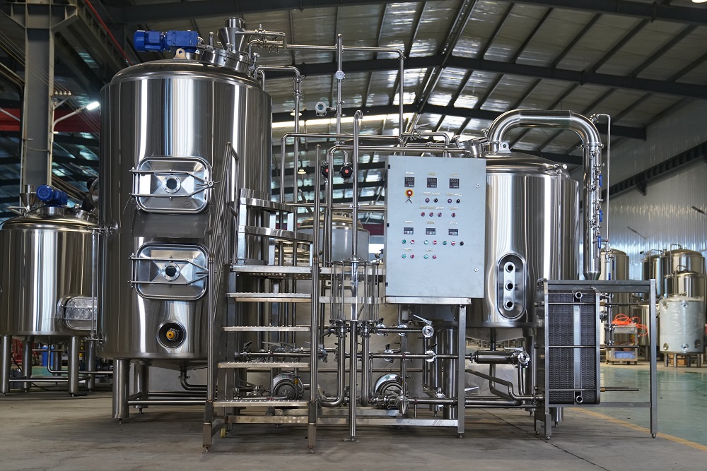 tiantai combined 3 vessel brewhouse