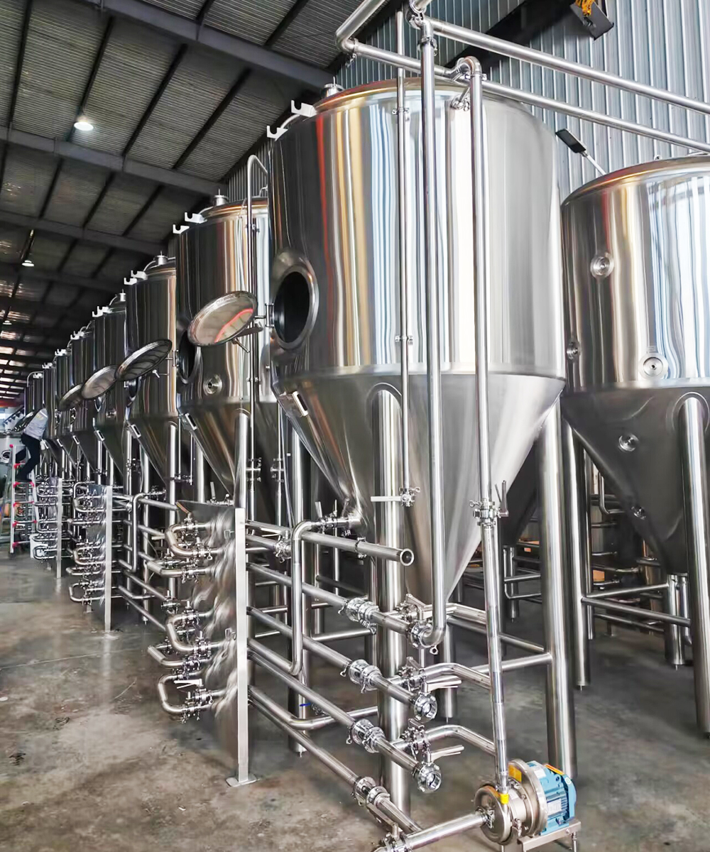 fermentation pipe corridor,brewery equipment,fermenter tank