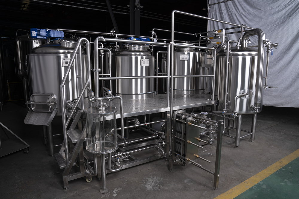 Tiantai 4 vessel brewhouse