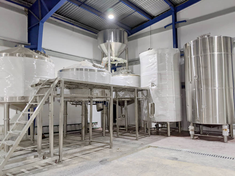 Tiantai case 5000L dominica brewery