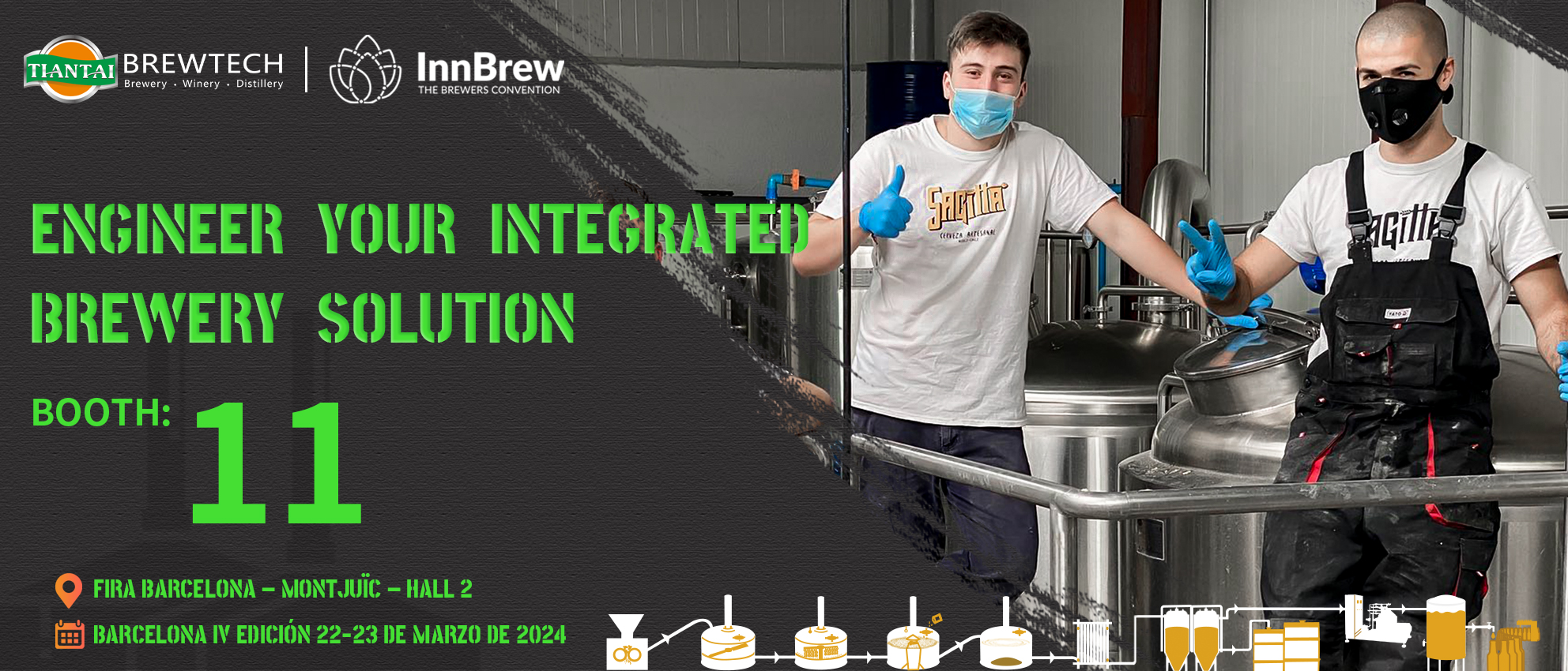 ShandongTiantai appears at the InnBrew 2024 in Barcelon